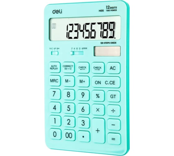Настольный калькулятор DELI Touch EM01531 голубой, 12-разрядный 13623 1176693