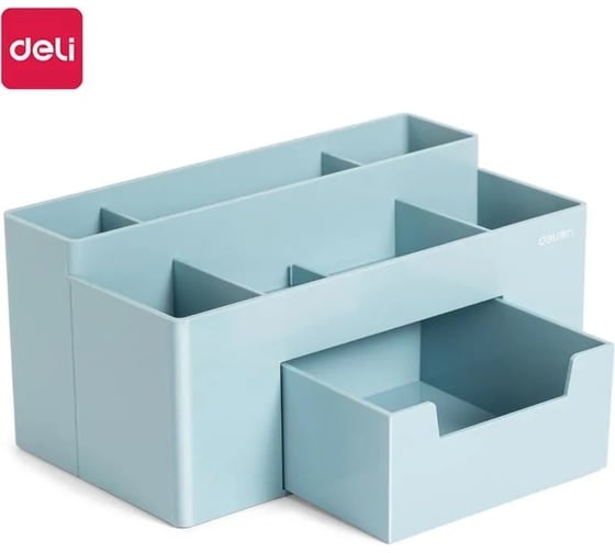 Настольный органайзер DELI 8913BLUE 224x121x104 мм, синий, пластик 13623 1801508