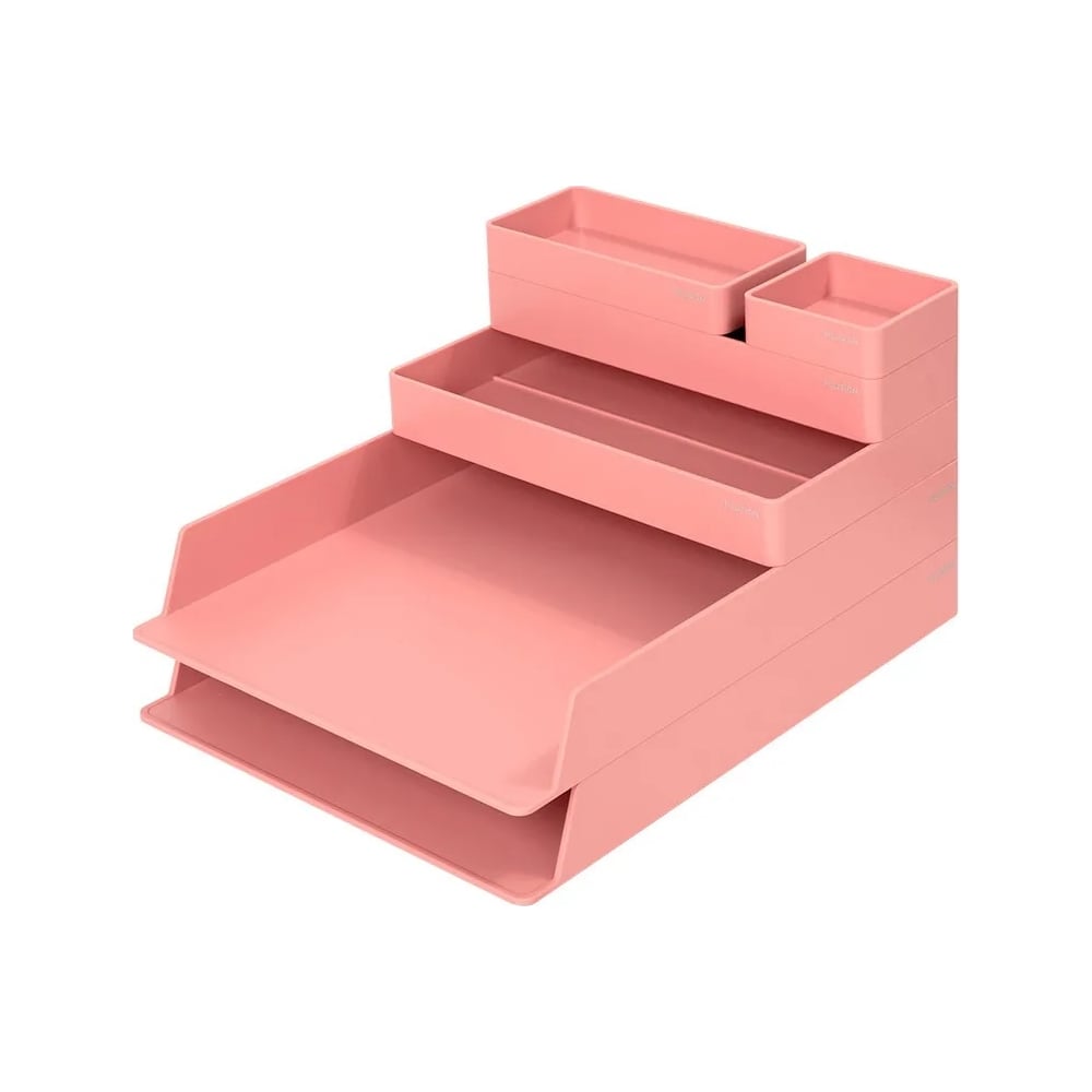 Настольный органайзер DELI ENS001pink Nusign розовый, пластик 13623 ...