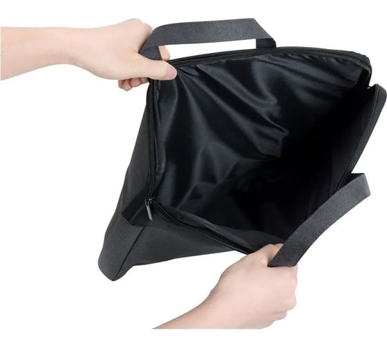 Папка-портфель DELI 5590GREY 1 отделение, A4, текстиль, темно-серый 13623 1205150