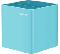 Подставка для письменных принадлежностей DELI NS011Blue Nusign 2 отделения, 84x84x86 мм, синий пластик 13623 1504426