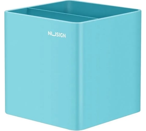Подставка для письменных принадлежностей DELI NS011Blue Nusign 2 отделения, 84x84x86 мм, синий пластик 13623 1504426 1