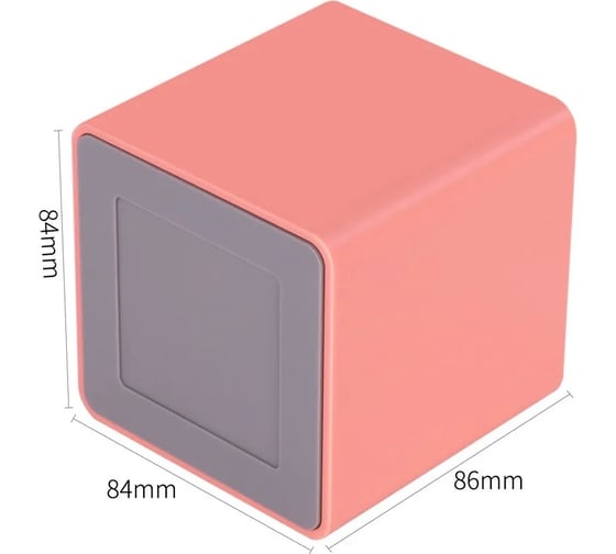 Подставка для письменных принадлежностей DELI NS011Pink Nusign 2 отделения, 84x84x86 мм, розовый пластик 13623 1504424