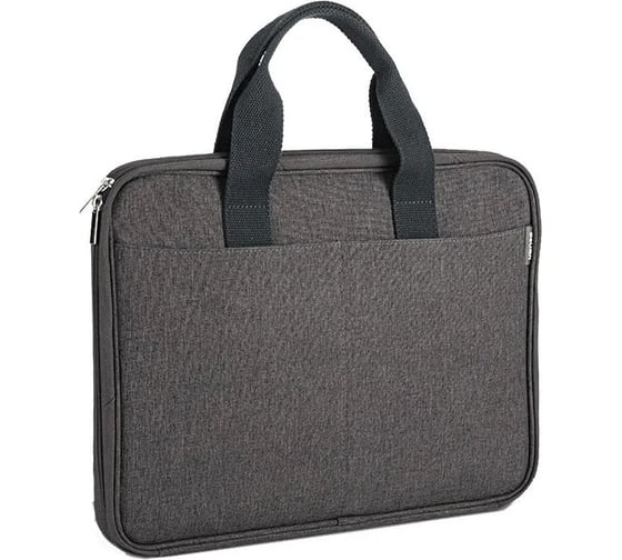 Портфель DELI 63800GREY 28.5x38x3 см, ткань, серый 1657513