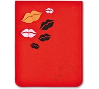 Папка для документов Феникс + ПОЦЕЛУЙ КРАСНЫЙ 28x22 см, 1 отделение, фетр синтетический, аппликация из фетра, вырубка 46122