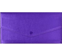Органайзер-папка для путешествий Феникс + НАППА фиолетовый металлик, 227x110 мм, блинтовое тиснение, 1 отделение, застежка-кнопка, обстрочка по периметру 48407