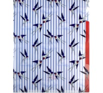 Папка-уголок для документов Феникс + ЛАСТОЧКИ А5, 18.5x23 см, 3 отделения, пластик, УФ печать 47021