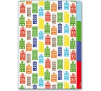 Папка-уголок для документов Феникс + ДОМИКИ А4, 22x31 см, 3 отделения, пластик, УФ печать 47017