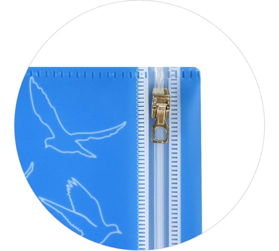 Папка для документов Феникс + ПТИЦЫ А5, 25.5x21 см, 1 отделение, пластик, перфорация, гибкая молния, УФ печать 46704