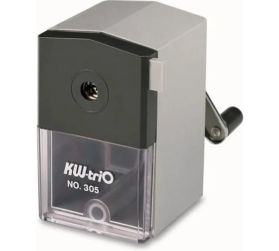 Точилка для карандашей KW-Trio 305A механическая, 1 отверстие, пластик, ассорти 812410