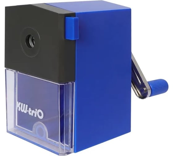 Точилка для карандашей KW-Trio 305Ablu механическая, 1 отверстие, пластик, синий 812411