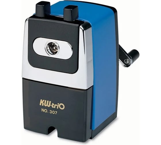Точилка для карандашей KW-Trio 307A механическая, 1 отверстие, металл, ассорти 812415