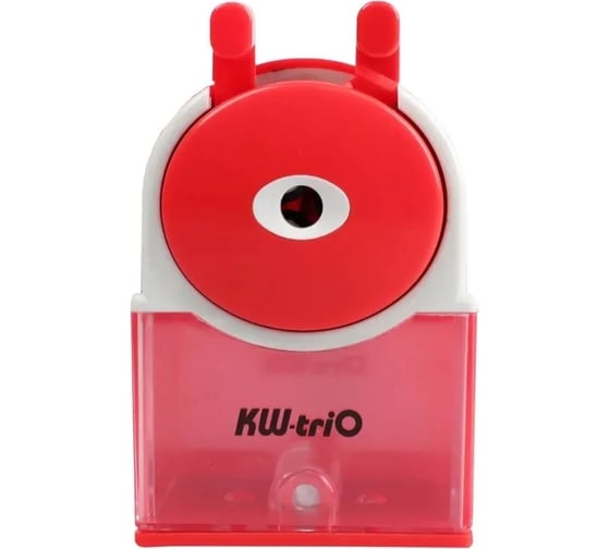 Точилка для карандашей KW-Trio 315A-RED механическая, 1 отверстие, пластик, красный 1444972 1