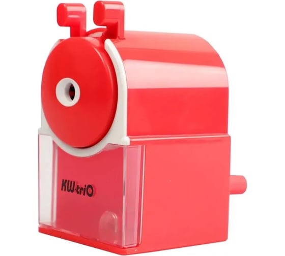Точилка для карандашей KW-Trio 315A-RED механическая, 1 отверстие, пластик, красный 1444972