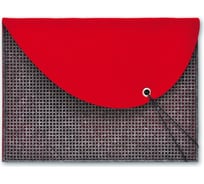 Папка для документов и гаджетов Феникс + 5 ПАПКА С КЛАПАНОМ ТЕМНО-СЕРЫЙ+БОРДО А4+, 36x26 см, два отделение, фетр синтетический, резинка 46106