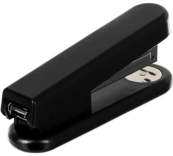 Степлер KW-Trio 5870BLCK 24/6 20 листов, черный, 50 скоб, металл/пластик, закрытый/открытый 812387