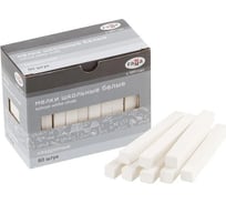 Школьные мелки Гамма белые, 50шт, мягкие, квадратные 2308196