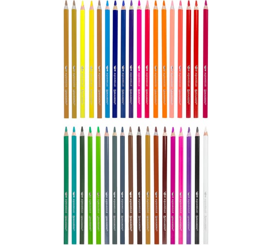 Цветные акварельные карандаши BRAUBERG Premium Aquarelle 36 цветов в тубе, трехгранные, мягкие 181933