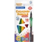 Цветные карандаши BRAUBERG Premium пластиковые, 12 цветов, 1 чернографитный карандаш, трехгранный корпус, грифель 3 мм 181936
