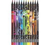 Цветные карандаши Maped Color Pep's Black Monster, набор 12 цветов, пластиковый корпус 862612 181986