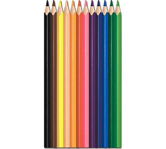 Цветные карандаши Maped Color Pep's Strong, набор 12 цветов, грифель 3,2 мм, пластиковый корпус 862712 181988