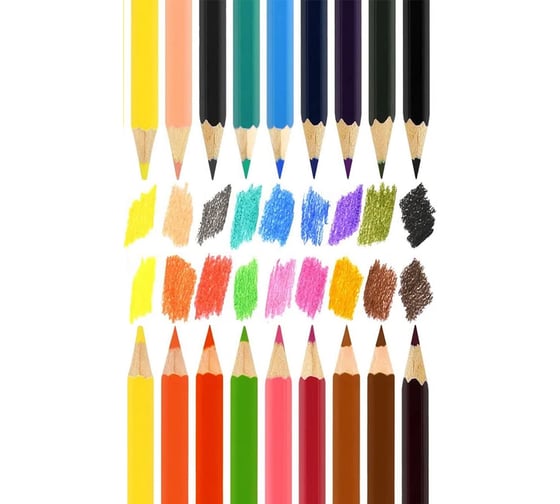 Цветные карандаши Maped Color Pep's Strong, набор 12 цветов, грифель 3,2 мм, пластиковый корпус 862712 181988