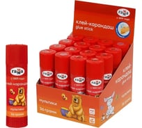 Клей-карандаш Гамма мультики 36 г, пвп, 16 в упаковке 14088 42021.04.36
