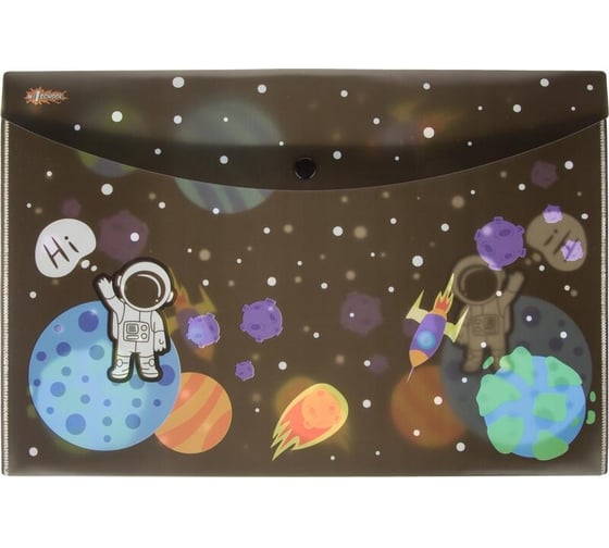 Папка-конверт на кнопке №1 School Space time А4, 2 штуки 1725971