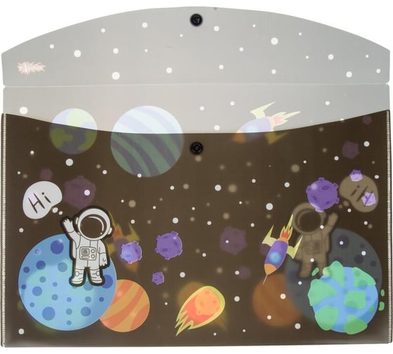 Папка-конверт на кнопке №1 School Space time А4, 2 штуки 1725971
