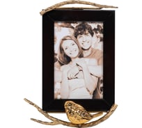 Рамка для фото на стену BOGACHO 10x15 см, Зарничка бронзового цвета 75627/бронзовый