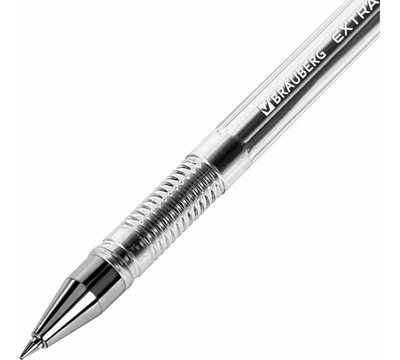 Гелевые ручки BRAUBERG Extra, черные, набор 4 шт., узел 0.5 мм, линия 0.35 мм 143906