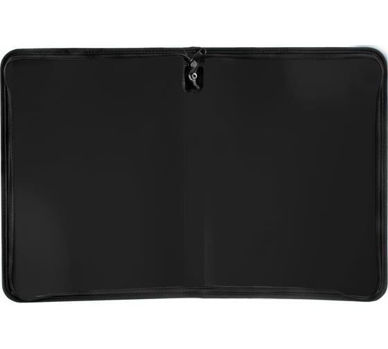 Папка для документов и тетрадей BRAUBERG на молнии, пластиковая, А4, 320x230 мм, черная 271714
