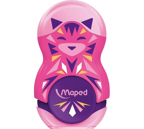 Точилка с ластиком Maped Loopy Mini Cute, с контейнером, корпус ассорти 049113 271918