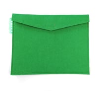 Конверт Boutte фетровый, ярко-зеленый, 33x33, на липучке 1893157