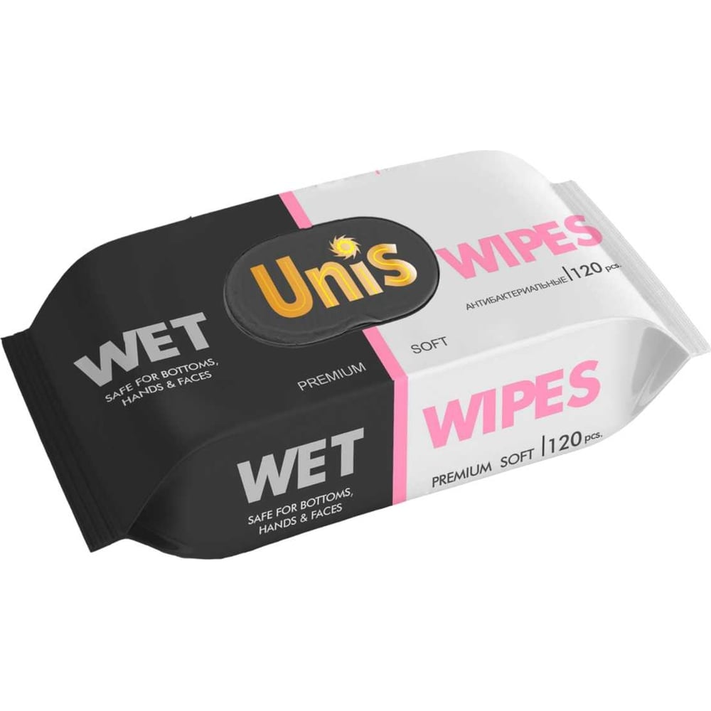 Универсальные салфетки Unis 120 шт., с клапаном 4657778190233 ...