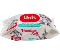 Салфетки для детей Unis 120 шт., с клапаном, без запаха 4657778190240