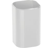 Подставка-стакан Стамм фаворит, пластиковая, квадратная, белая ПС-30474