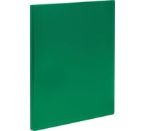 Папка с 20 вкладышами Стамм а4, 14 мм, 500 мкм, пластик, зеленая ММ-32198