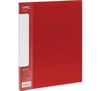 Папка с пружинным скоросшивателем Стамм стандарт а4, 17 мм, 700 мкм, пластик, красная ММ-30648