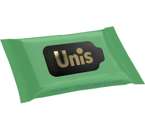 Антибактериальные салфетки Unis perfume green 15 шт. 4657778190349