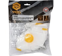 Защитные маски VOREL с клапаном, 5 шт 74543