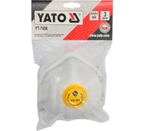 Противоаэрозольный респиратор YATO с клапаном, 3 шт YT-7486