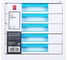 Бокс для документов DELI EZ01033 Rio 5 выдвижных ящиков, 277x344x259 мм, белый/голубой, пластик 1137369 2