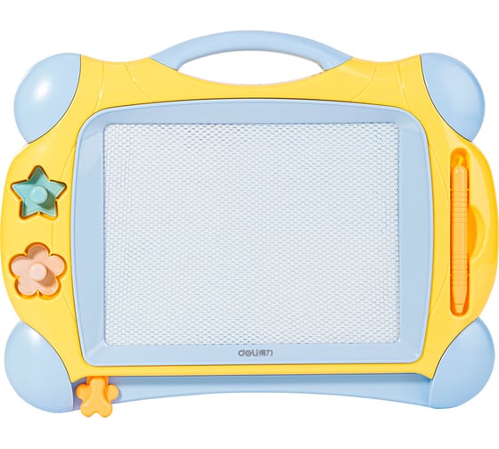 Магнитная доска для рисования DELI 50302YELLOW прямоугольная, 32.5x25.4 см, желтая 1901120