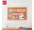 Пробковая доска DELI 8762 желтая, 40x60 см, деревянная рама 1886705 2