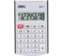 Калькулятор карманный DELI черный, 8-разрядный E39217/BLACK E39217-BK