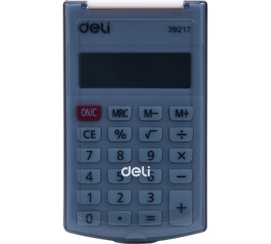 Карманный калькулятор DELI E39217/BLACK черный, 8-разрядный 1189155