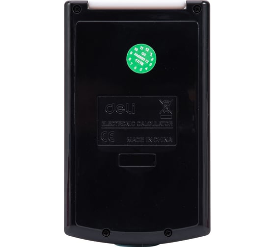Карманный калькулятор DELI E39217/BLACK черный, 8-разрядный 1189155
