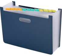 Вертикальный лоток DELI 63951DK-BLUE для бумаг A4, темно-синий, полипропилен 1366301