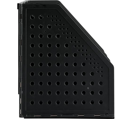 Вертикальный лоток DELI 79003Black 3 отделения, складной, A5, 200x150x180 мм, черный, пластик 1549488
